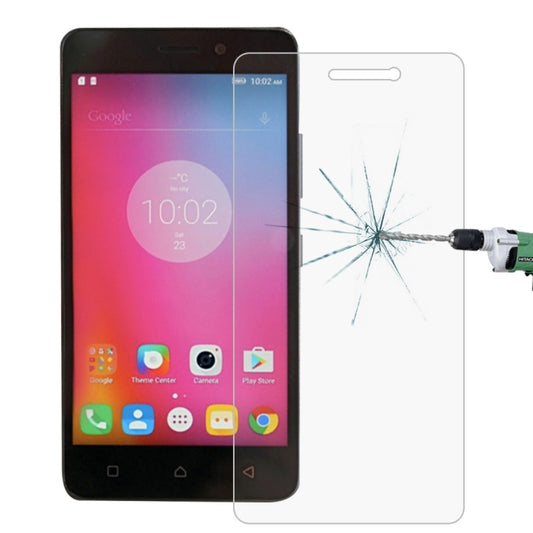 Tempered glass screen protector film for Lenovo K6 Note, clear with 2.5D curved edge