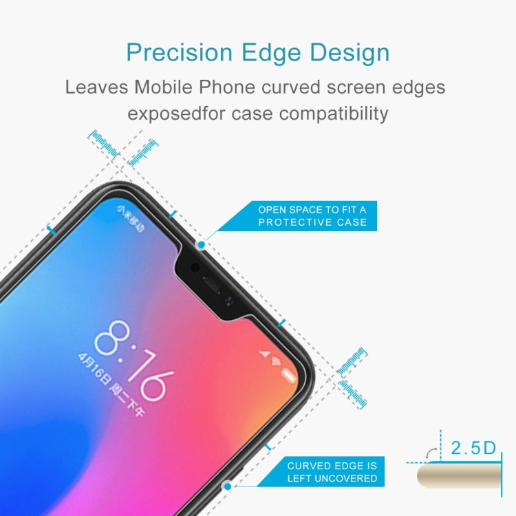 2.5D curved-edge tempered glass screen protector with open case-friendly cutouts