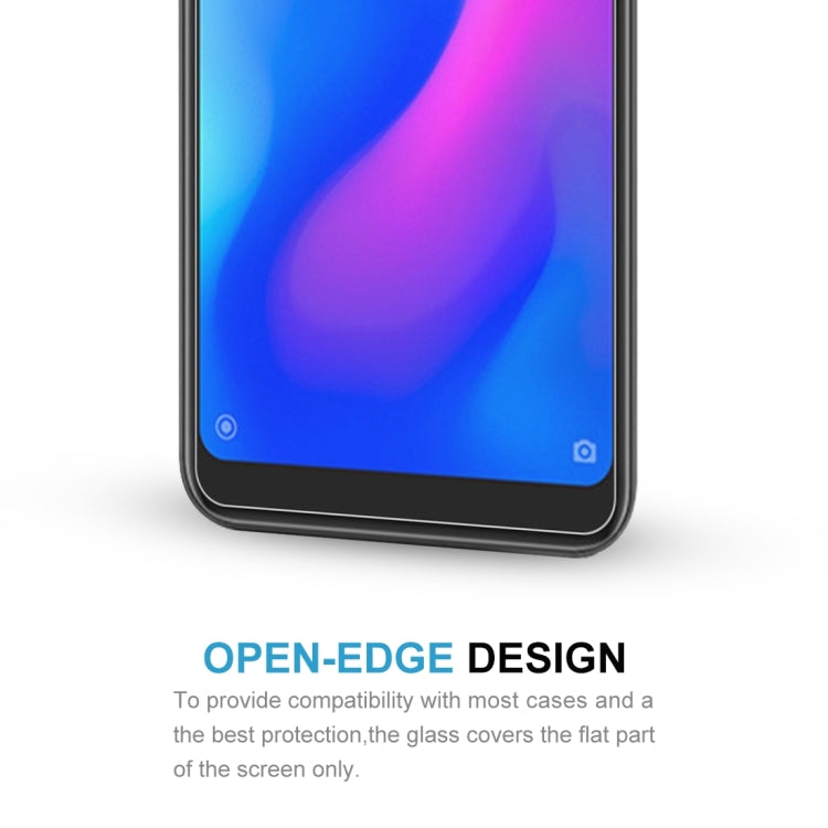 Tempered glass screen protector covering the front screen surface