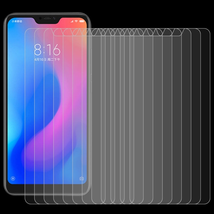Pack of tempered glass screen protector films with curved edges