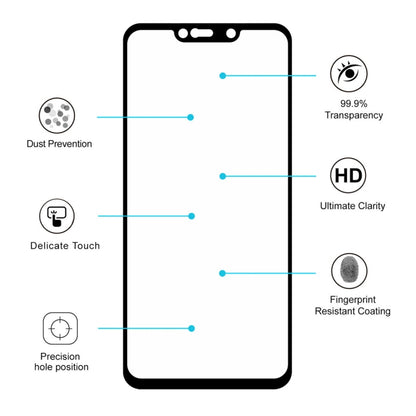 Full-glue tempered glass screen protector for Huawei Mate 20 Lite with precision cutouts