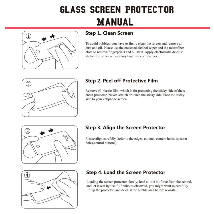 Installation guide for glass screen protector on Huawei Mate 20 Lite