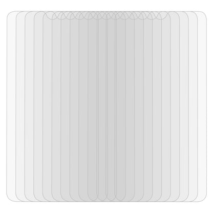 Pack of clear 2.5D tempered glass screen protectors, multiple sheets