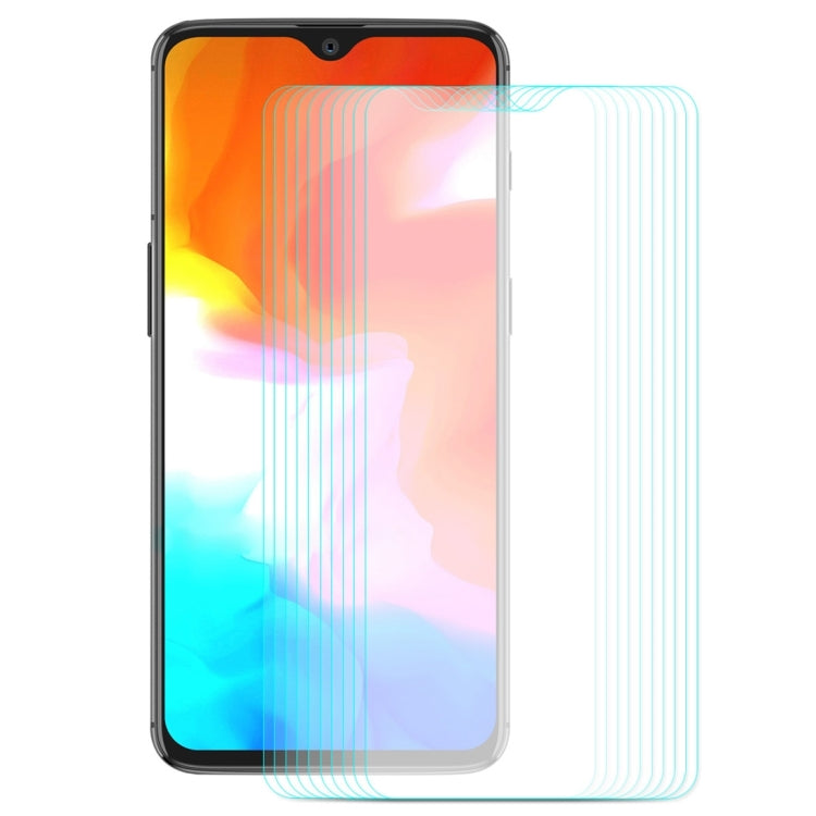 10-pack tempered glass screen protector films with 2.5D curved edges for OnePlus 6T/7