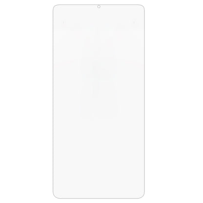 Clear tempered glass screen protector sheet for smartphone, full front coverage