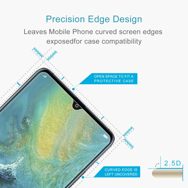 Curved tempered glass screen protector with edge compatibility for protective case fit