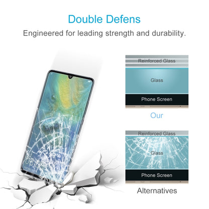 Tempered glass screen protector demonstrating reinforced impact resistance with shattered glass