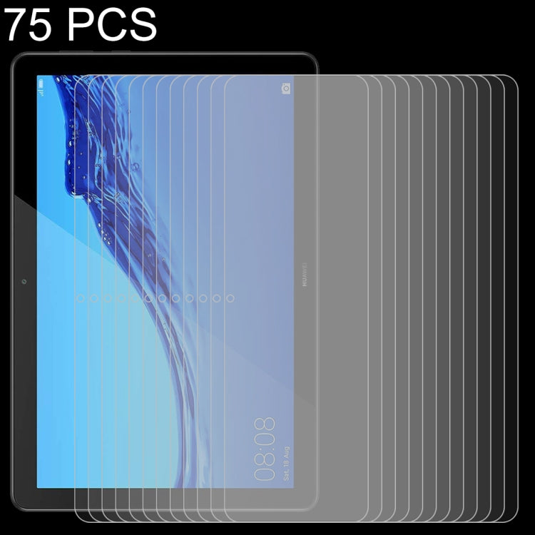 75-pack tempered glass screen protector film, clear anti-scratch set for tablet screen