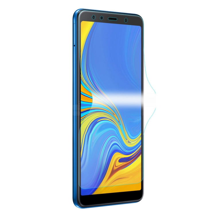 Hydrogel full-screen screen protector film for Samsung Galaxy A7 (2018), clear coverage