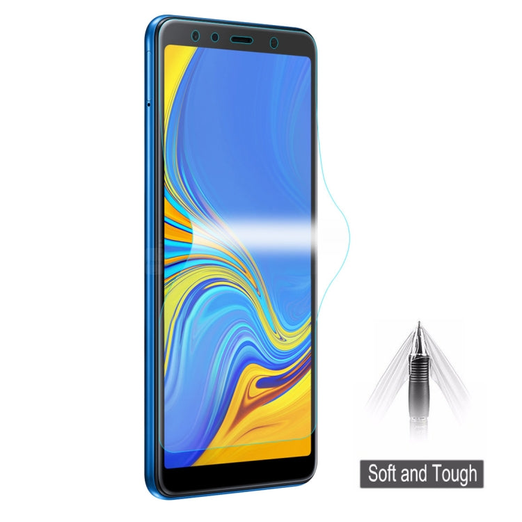 Hydrogel full-screen screen protector film for Samsung Galaxy A7 (2018), smooth fit