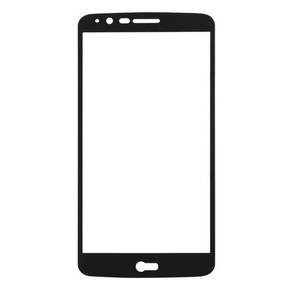 Black full-screen tempered glass screen protector film with top speaker cutouts