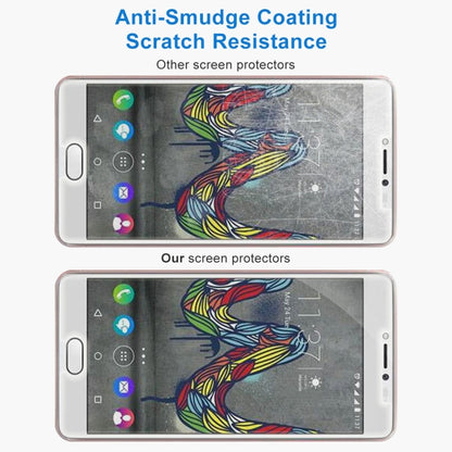 Anti-scratch tempered glass screen protector with scratch-resistant display surface