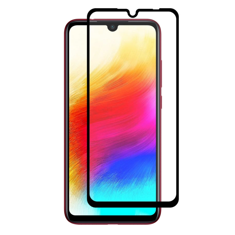 Tempered glass screen protector for Xiaomi Redmi Note 7, full glue, clear front film