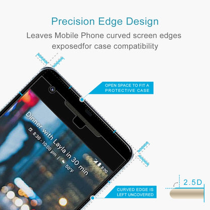 Tempered glass screen protector for Google Pixel 2 XL with 2.5D rounded edge
