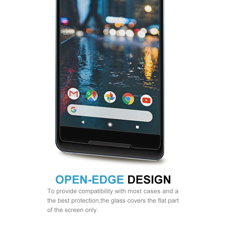 Google Pixel 2 XL screen protector film covering the display