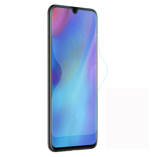 Smartphone hydrogel screen protector film, full screen coverage with curved edges