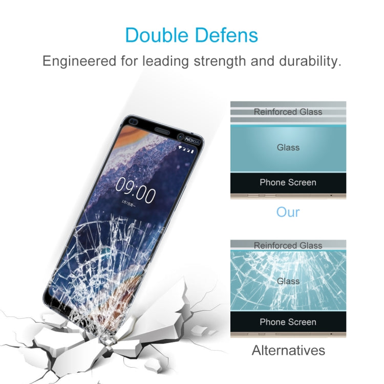 Tempered glass screen protector for Nokia 9, impact-resistant shatter protection