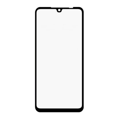 Full screen tempered glass screen protector with black bezel border