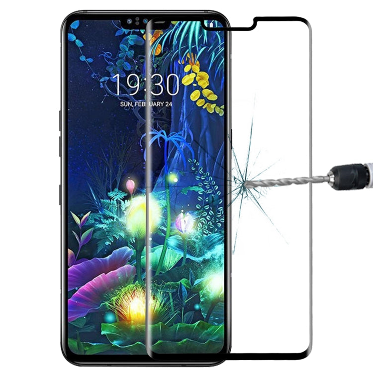 Tempered glass screen protector film with 3D curved coverage for LG V50 ThinQ 5G