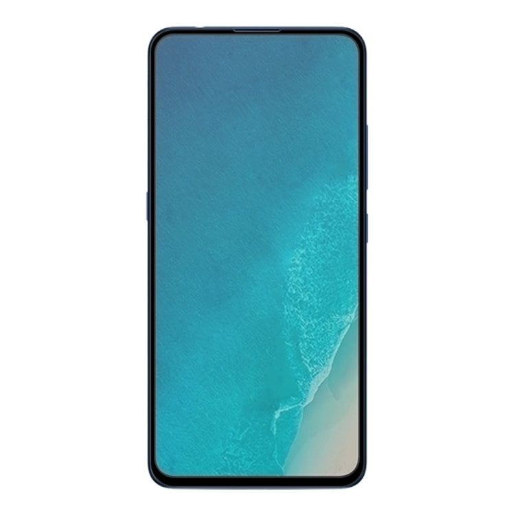 Tempered glass screen protector covering a phone front with black border