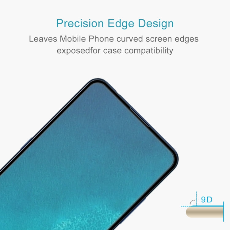 Slim 9D curved tempered glass edge design detail for phone