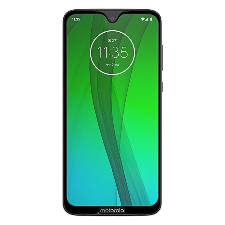 Tempered glass screen protector with black frame for Motorola Moto G7 front display