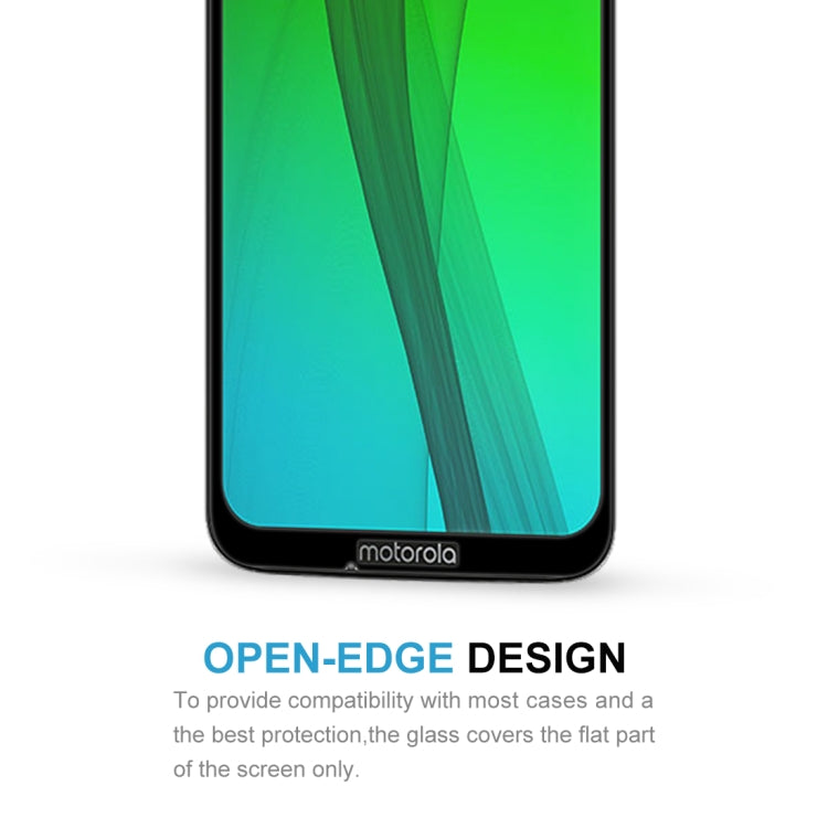 Open-edge design tempered glass screen protector covering the flat screen area