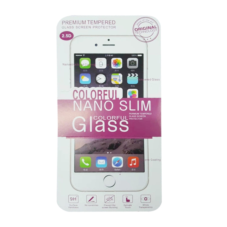 Retail package for tempered glass screen protector, colorful nano slim glass