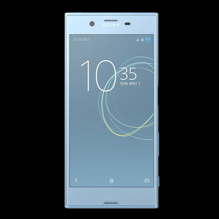 Tempered glass screen protector for Sony Xperia XZs, front view showing clear coverage