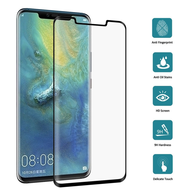 Tempered glass screen protector film with curved edge, anti-fingerprint and oil stain features