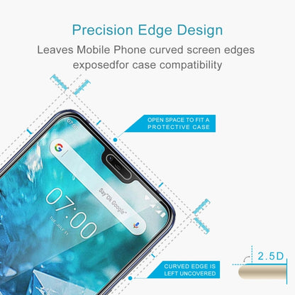 Tempered glass screen protector with 2.5D curved edge design