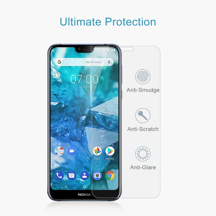 Transparent tempered glass screen protector with anti-scratch and anti-glare features