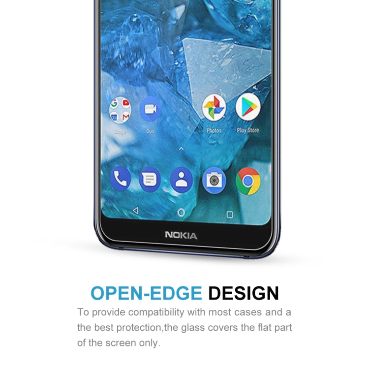 Transparent tempered glass screen protector covering a smartphone front display