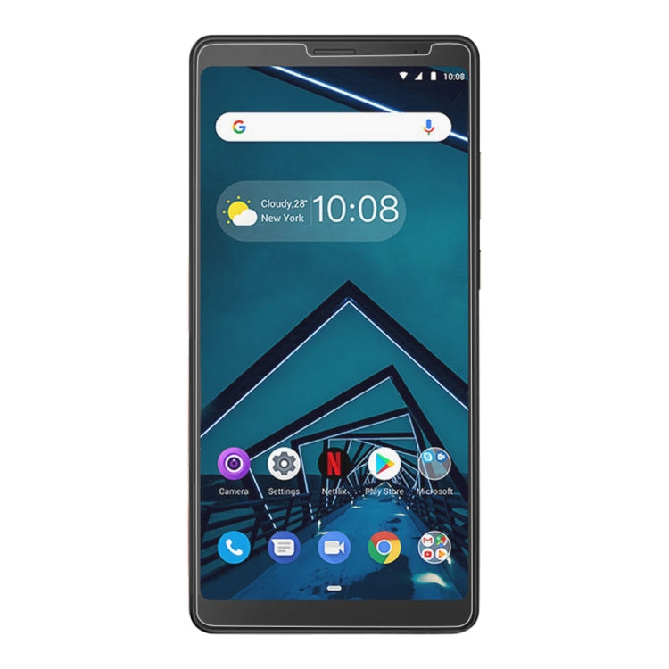 Tempered glass screen protector film for Lenovo Tab V7, clear and flat