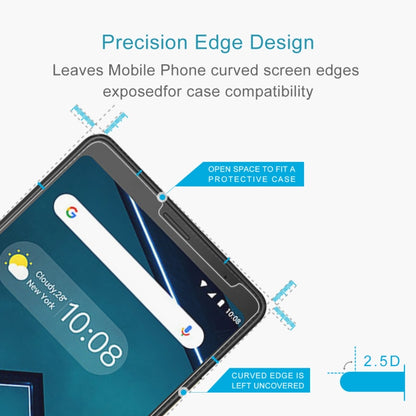 2.5D tempered glass screen protector with open-edge cutout for Lenovo Tab V7