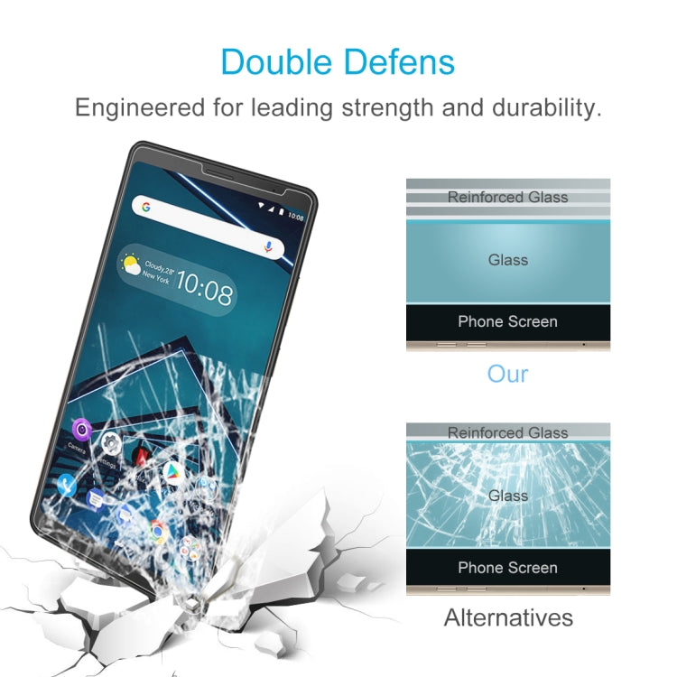 Tempered glass screen protector film for Lenovo Tab V7 with reinforced glass layer