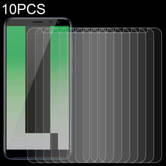 10-pack tempered glass screen protectors, 2.5D curved edge, 9H hardness.