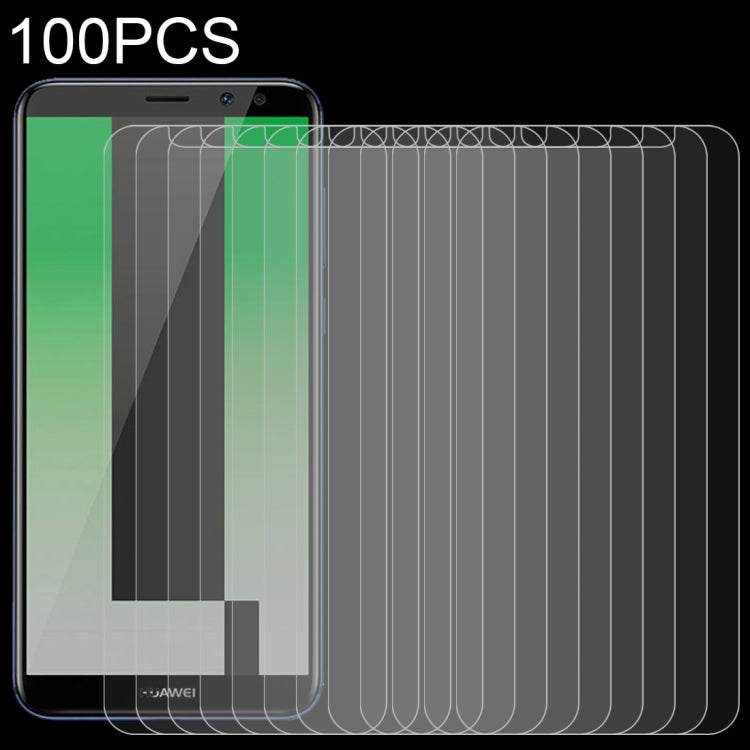 Tempered glass screen protector pack with clear films over a smartphone screen