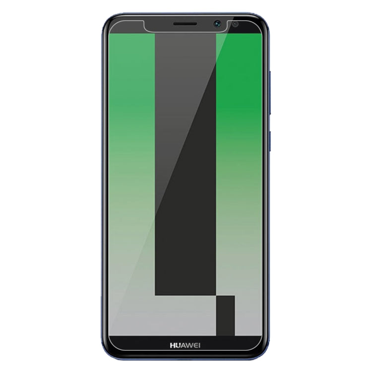Tempered glass screen protector with clear fit on a smartphone front screen