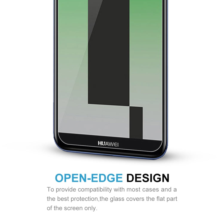 Tempered glass screen protector aligned on smartphone screen, open-edge design