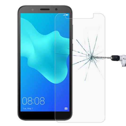 Tempered glass screen protector on smartphone front, clear 2.5D curved edges