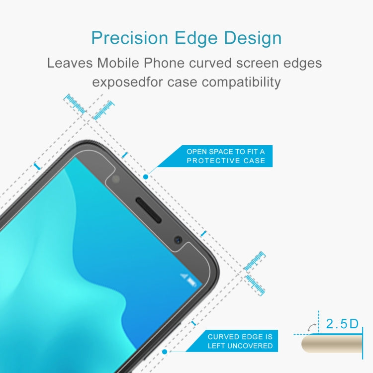 Tempered glass screen protector showing precise edge fit and 2.5D rounded corners