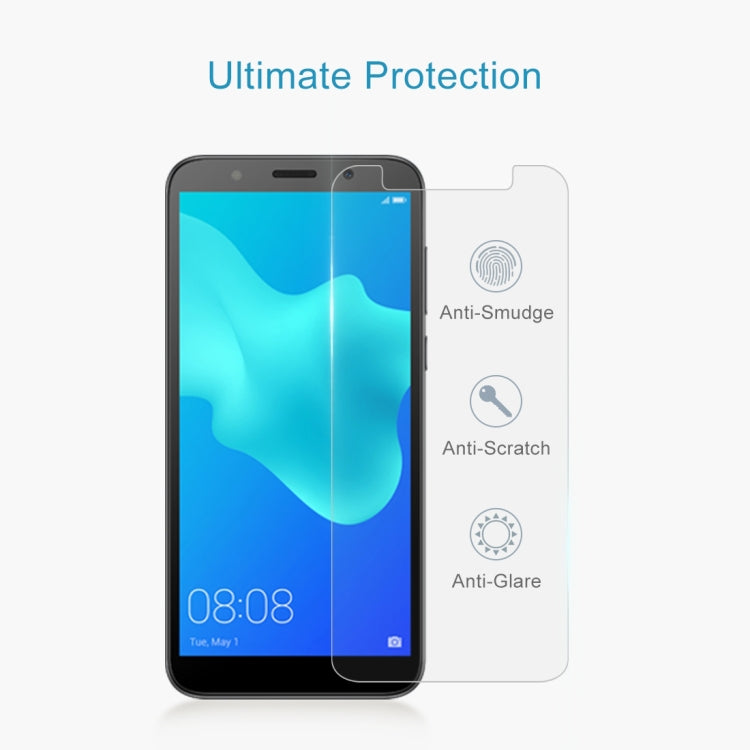 Tempered glass screen protector with anti-smudge, anti-scratch, and anti-glare icons