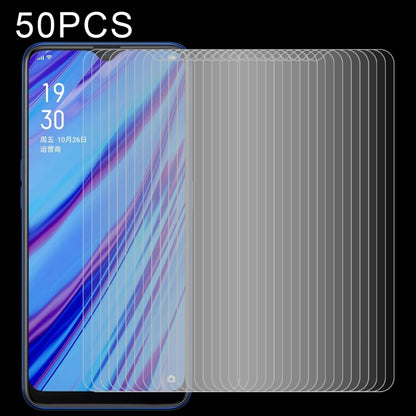 Set of 50 tempered glass screen protectors, non-full-screen 2.5D with curved edges