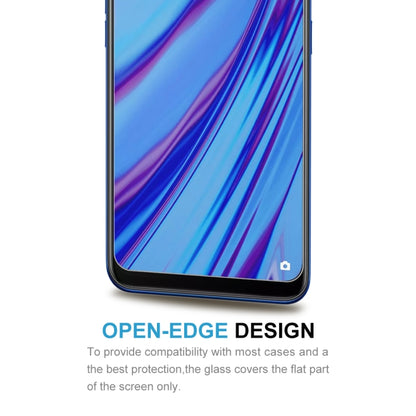 Open-edge 2.5D tempered glass screen protector covering the flat screen area