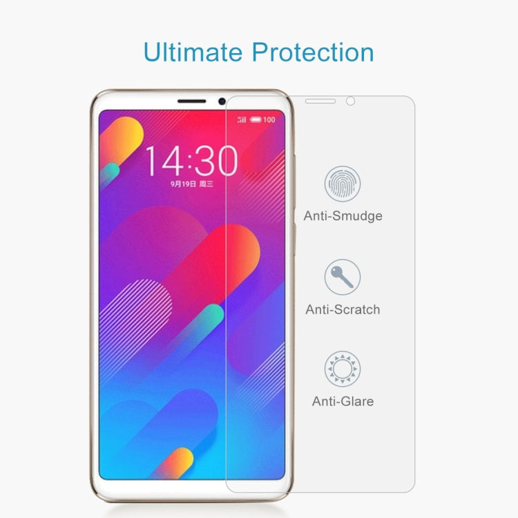 Tempered glass screen protector for Meizu M8 with anti-smudge, anti-scratch, anti-glare coverage