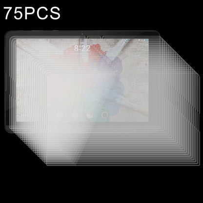 Tempered glass screen protectors (75-pack) for 10.1-inch tablet, clear overlay