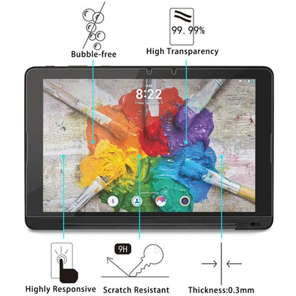Tempered glass screen protector for 10.1-inch tablet, scratch resistant and bubble-free