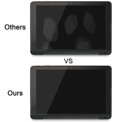 Tempered glass screen protector comparison for 10.1-inch tablet, dark scratch test