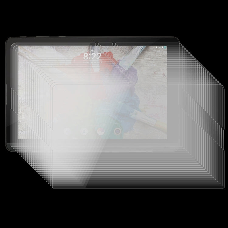 Tempered glass screen protectors (75-pack) for 10.1-inch tablet, stacked glass layers